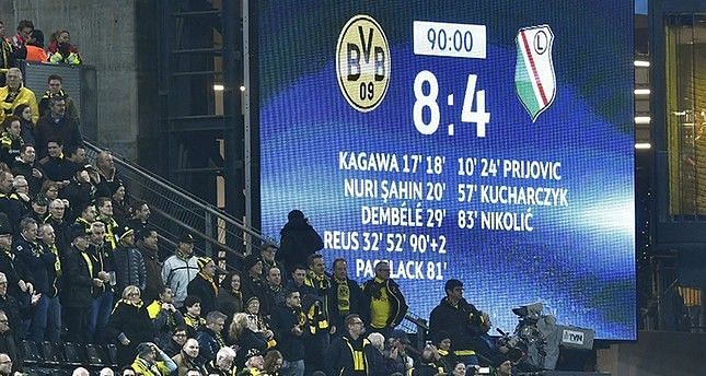 Dortmund beat Legia Warsaw 8-4 in an enthralling Champions League clash in 2016-17