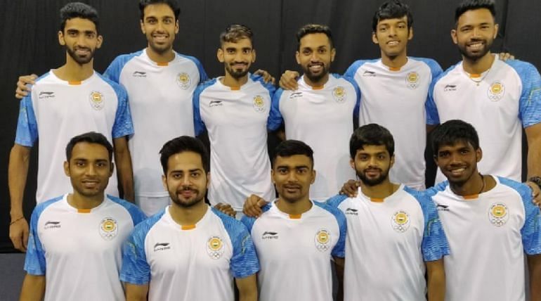 Indian team members.