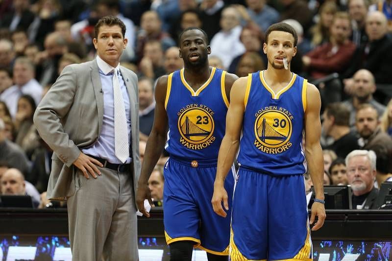 Luke Walton led the team in the absence of Steve Kerr