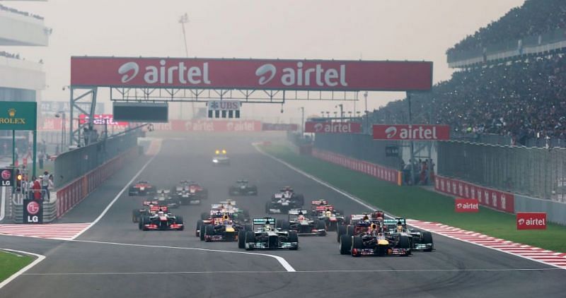 Red Bull won all the 3 F1 races held at the Buddh International Circuit (BIC)