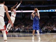 During the NBA the three point line is set at a longer distance than at the olympics