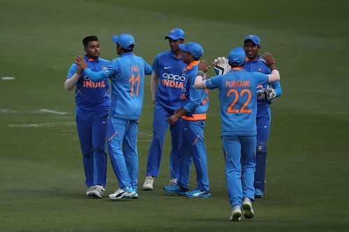 India U19 side in action