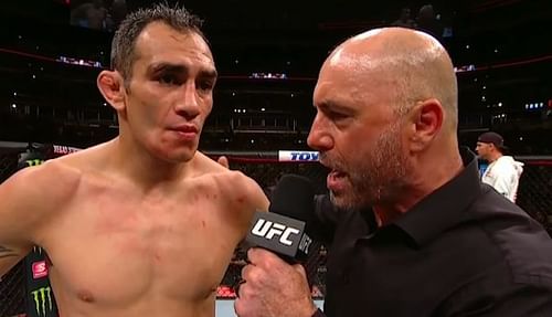 Tony Ferguson (left) with Joe Rogan