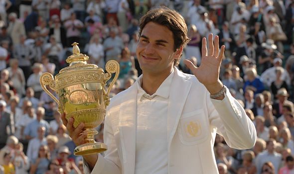 Roger Federer emulated Bjorn Borg by winning a 5th consecutive Wimbledon title in 2008