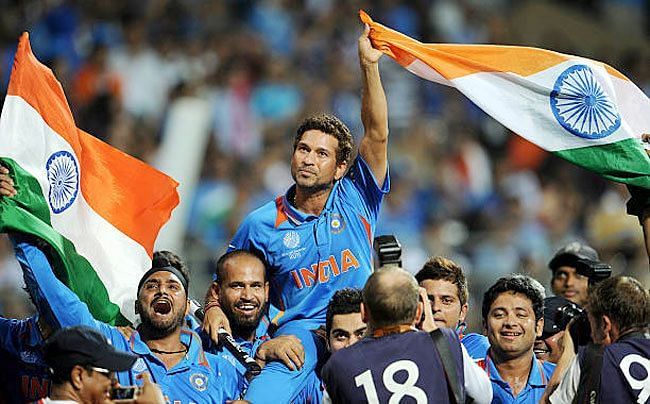 This moment where Sachin is &#039;Carried On The Shoulders Of A Nation&#039; has been shortlisted in the Laureus top five sporting moments from 2000-2020