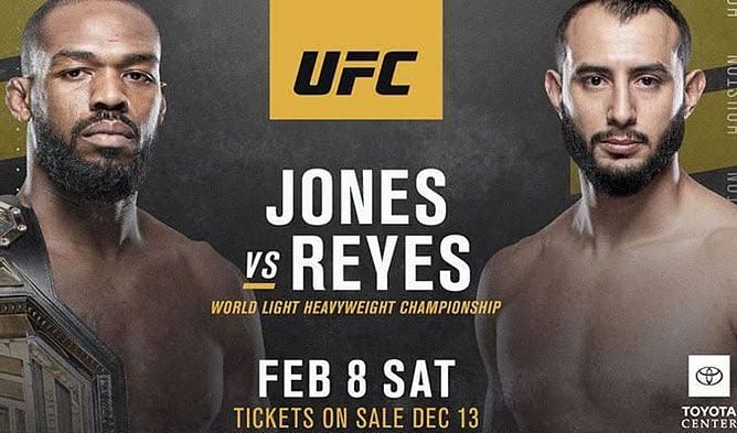 UFC 247: Jones vs Reyes - Matches, start time, live streaming info, TV channel, when and where to watch
