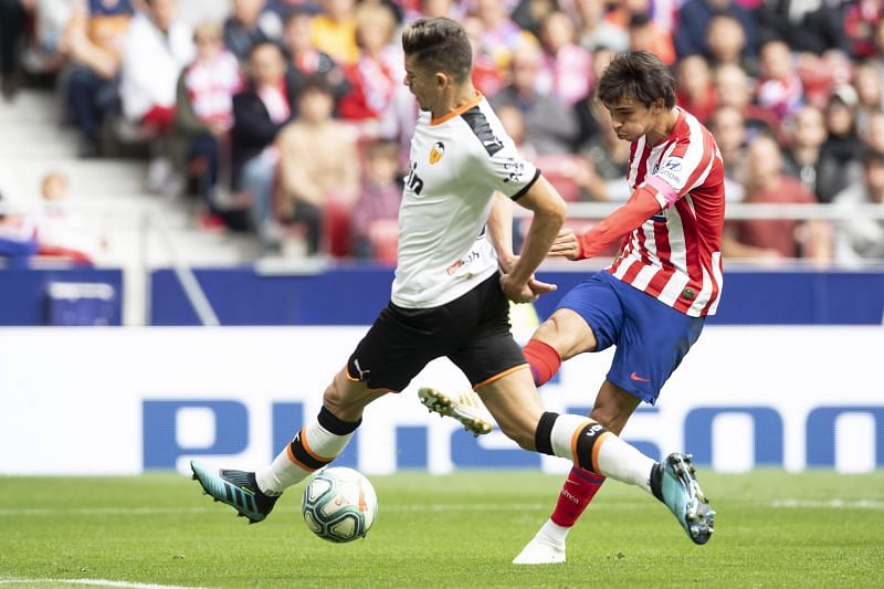 J oao Felix in action against Valencia