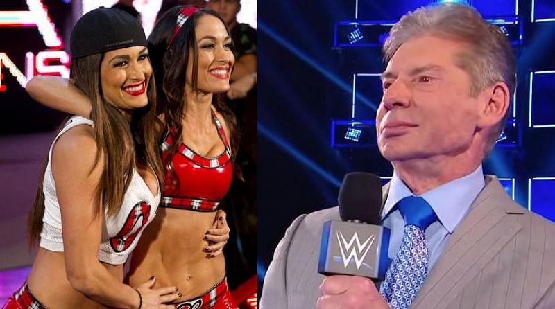 The Bella Twins and Vince McMahon