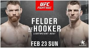 UFC Fight Night 168: Felder vs Hooker - Matches, start time, live streaming info, TV channel, how, when and where to watch in the US, UK, & India