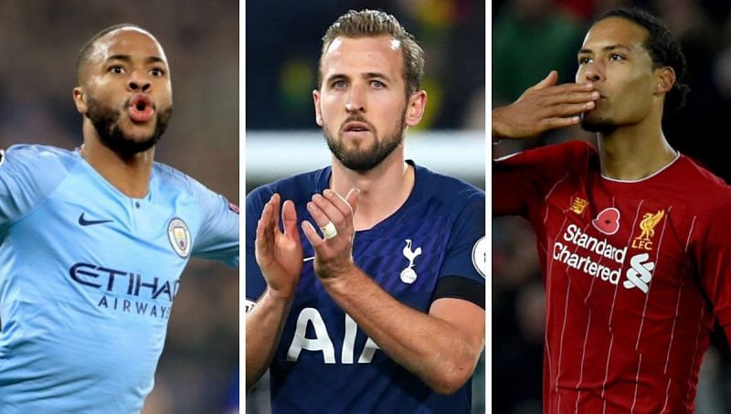 Harry Kane, Raheem Sterling and Virgil van Dijk all make the list