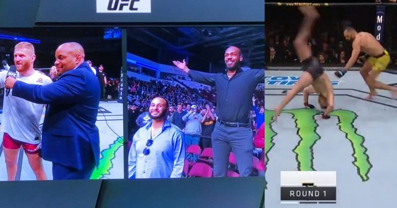 Ufc Fight Night 167 Results Two Insane Fights End In Controversial Dqs Jon Jones Next Opponent Revealed