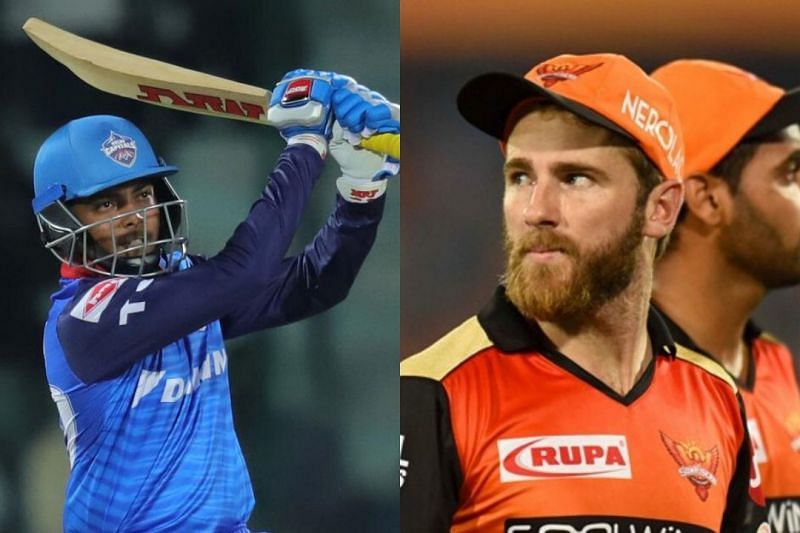 Prithvi Shaw (left) and Kane Williamson (right)&nbsp;(Picture courtesy: iplt20.com/BCCI)