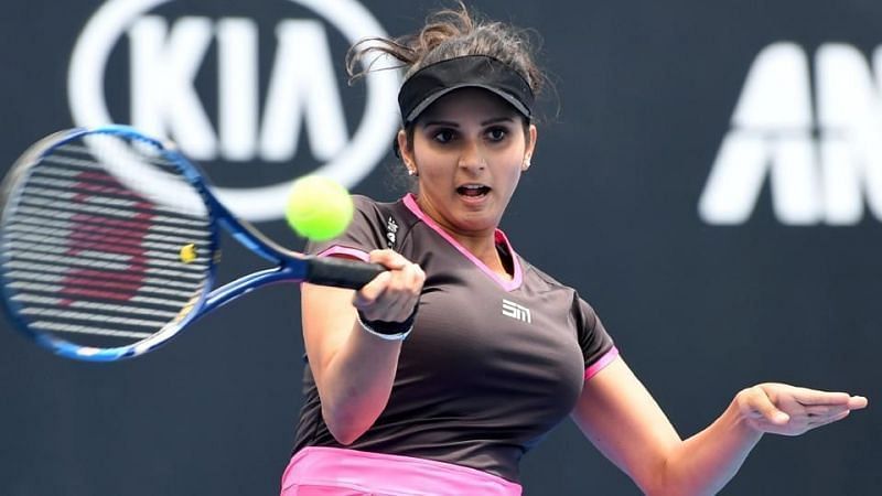 Sania Mirza in action