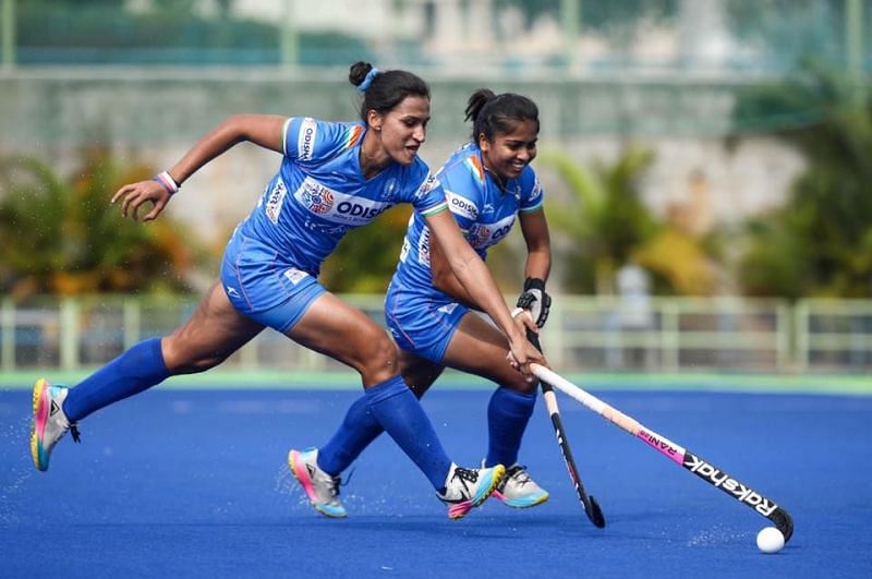 Rani Rampal in action (Image Credits - Hockey India)