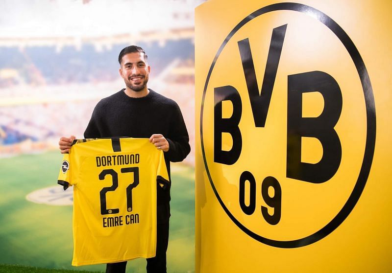 Emre Can holds the famous yellow and black of BVB