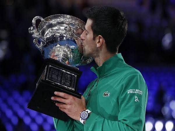 Novak Djokovic at the 2020 Australian Open