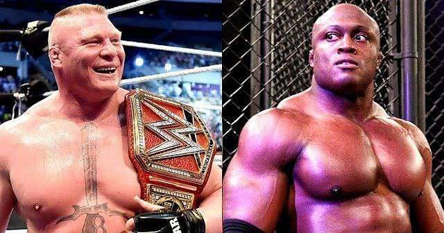 Brock Lesnar versus Bobby Lashley