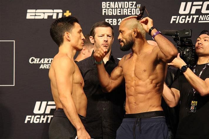 Joseph Benavidez vs. Deiveson Figueiredo at UFC Norfolk weigh-ins