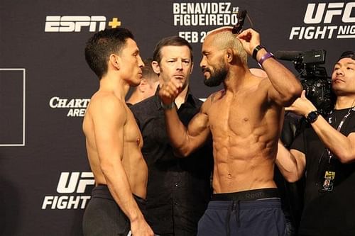 Joseph Benavidez vs. Deiveson Figueiredo at UFC Norfolk weigh-ins