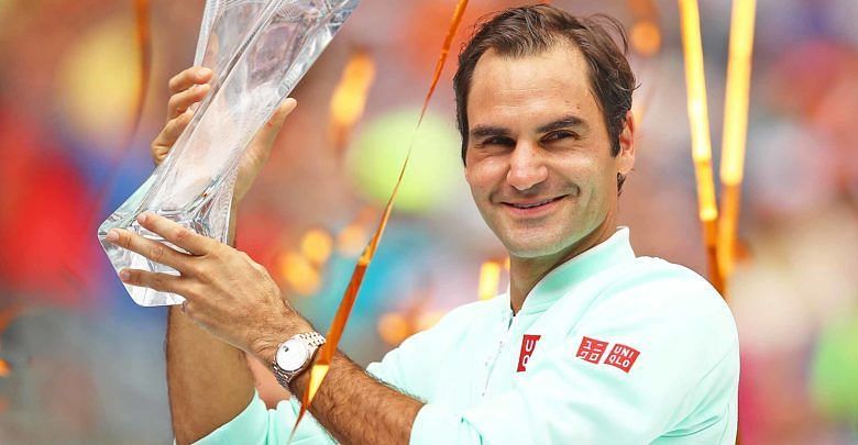 Federer lifted his 28th title in his 50th Masters 1000 final at 2019 Miami