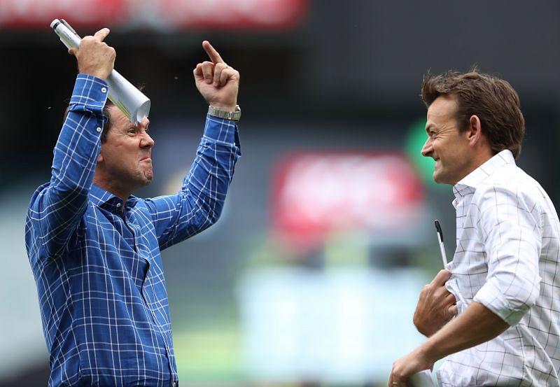 Ricky Ponting (left) and Adam Gilchrist (right) will lead the two sides in the Bushfire Bash
