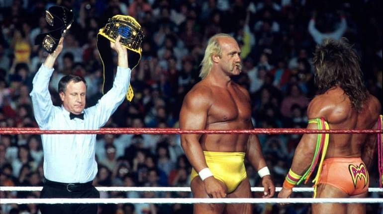 Hulk Hogan would face off against The Ultimate Warrior at Wretlemania VI in a rare face vs. face showdown.
