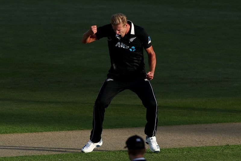 Kyle Jamieson ended up with figures of 2/42 from his 10 overs and scored a crucial 25* to help New Zealand beat India and win the series.