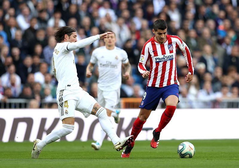 Morata did not register a shot on target against his former side