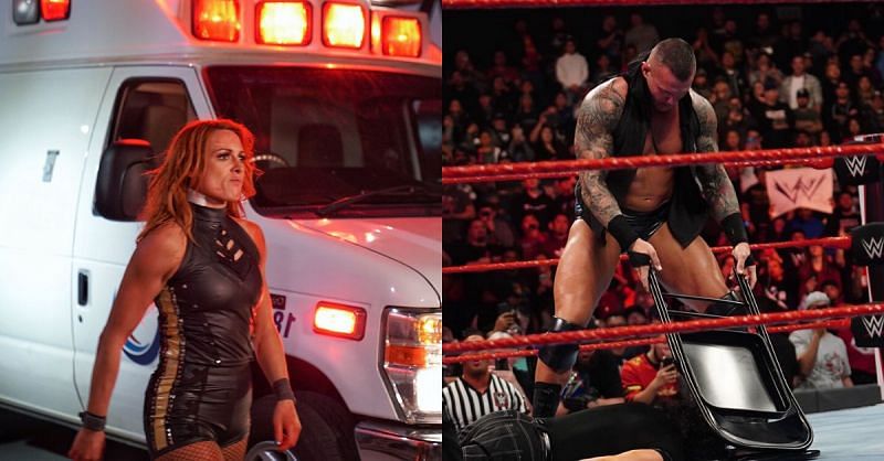 Becky was brutally attacked while Edge&#039;s former rival came out to defend him