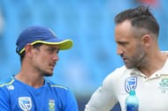 Quinton de Kock (left) and Faf du Plessis (right)