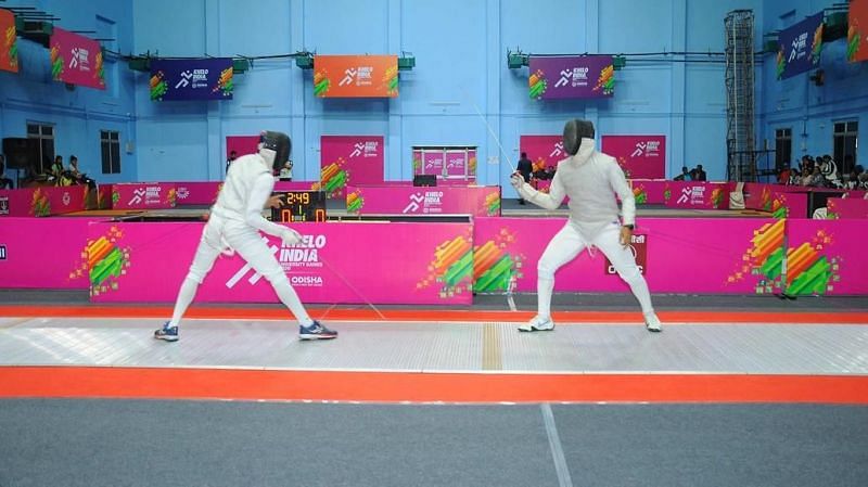 The fencing competition saw the first medalist at the Khelo India University Games 2020