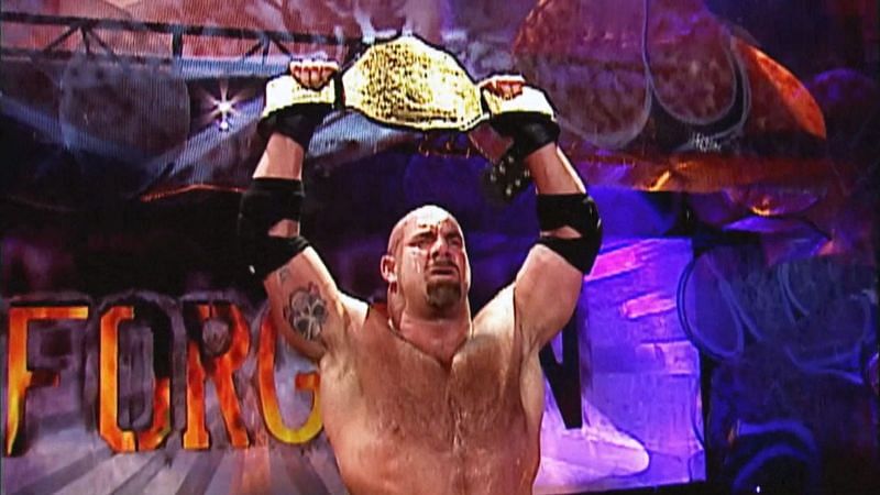 Goldberg won his first World title in five years at Unforgiven 2003