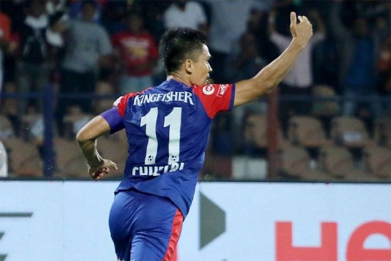 Sunil Chhetri has stepped up for Bengaluru FC in the absence of quality foreign strikers upfront.