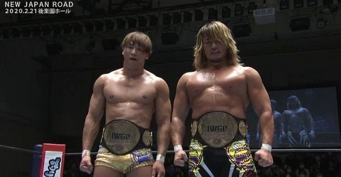 Hiroshi Tanahashi and Kota Ibushi win the IWGP Tag Team Championships