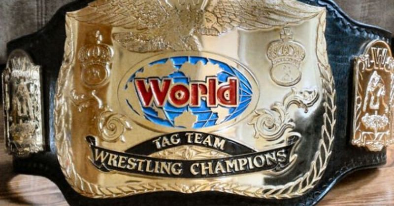 W WF World Tag Team Championship title.