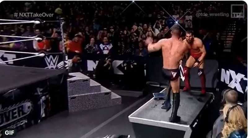 From one end of one announce table to the end of the opposite announce table, Balor&#039;s dropkick resembled a bazooka being fired