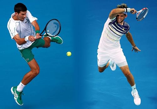 Novak Djokovic and Dominic Thiem