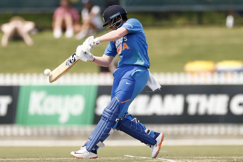 Shafali Verma got India off to a blazing start by scoring 49 off just 28 balls including 8 fours and a huge six.