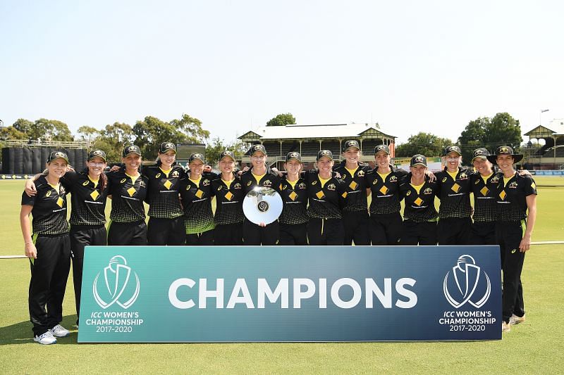 Australia were awarded the ICC Women&#039;s Championship trophy for the period 2017-2020.