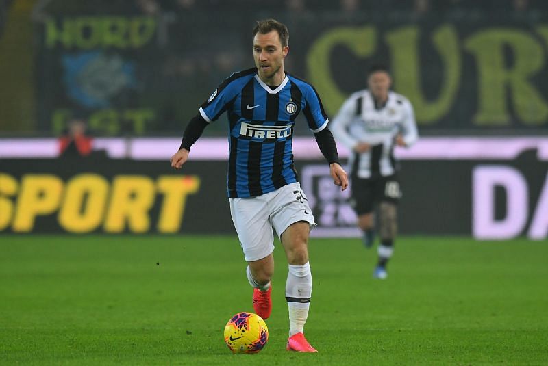 Christian Eriksen&nbsp;playing for Inter Milan