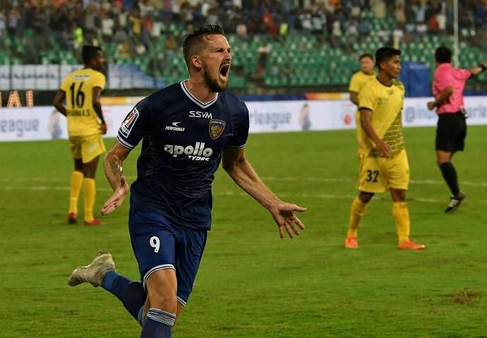 Nerijus Valskis has been finding the net regularly after the arrival of Owen Coyle and is leading the Golden Boot race. (Image: ISL)