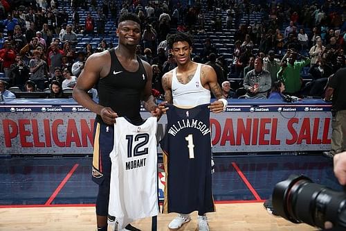 Zion Williamson and Ja Morant