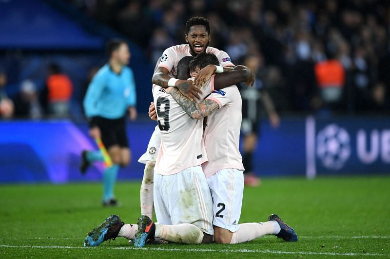 Fred played a pivotal part in United&#039;s 3-1 win away to PSG