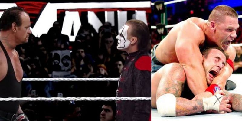 The Undertaker and Sting; John Cena and CM Punk