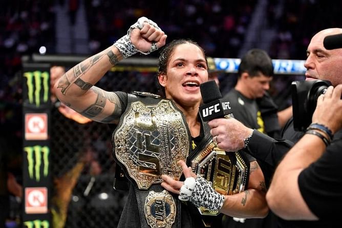 Amanda Nunes reacts to Megan Anderson and Felicia Spencer's wins from UFC Norfolk
