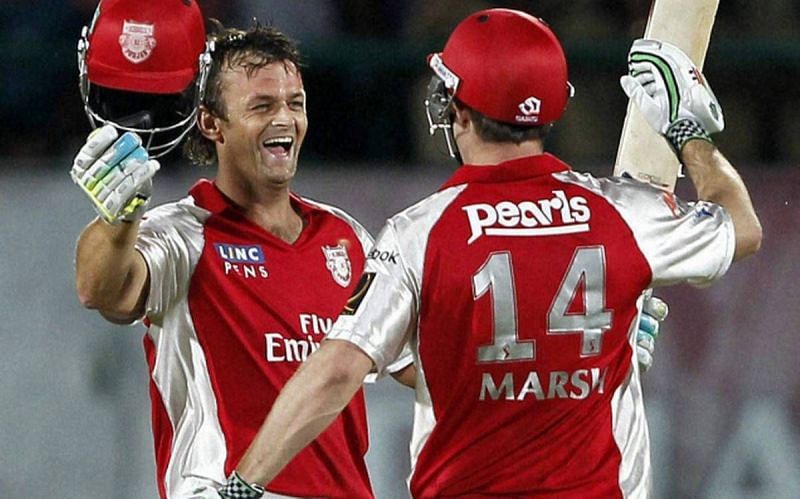 Adam Gilchrist and Shaun Marsh