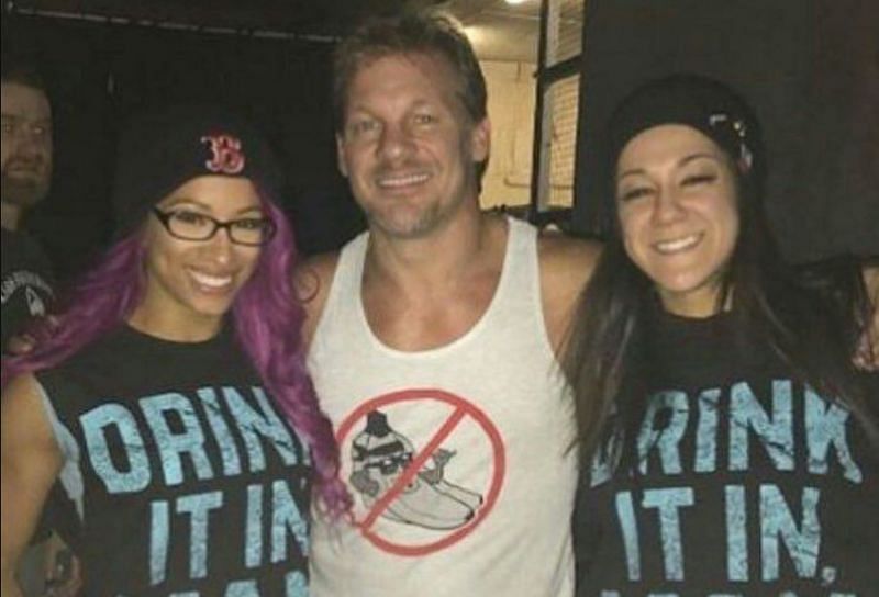 Sasha Banks, Chris Jericho, and Bayley