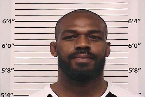 Jon Jones - mugshot after arrest