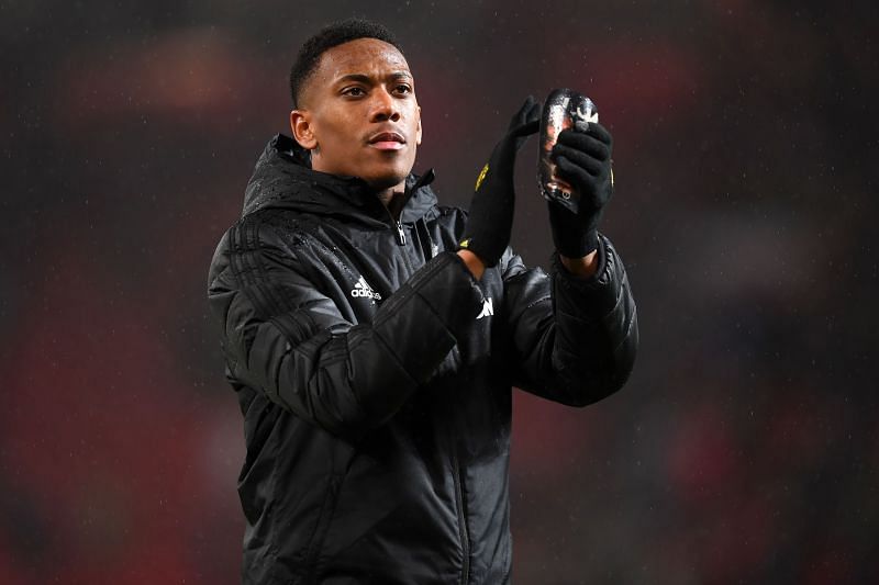 Anthony Martial celebrates his team&#039;s victory