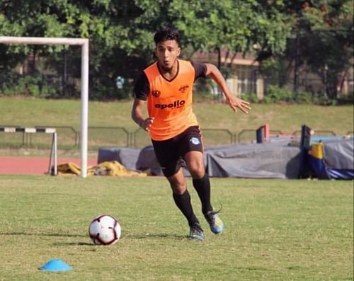 Nikhil Pal during his training days with Minerva Punjab last season